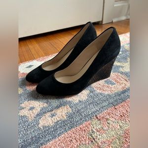 Cole Haan -Marit Wedge Heel Black Suede